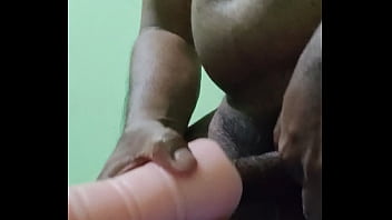 Hard cock fucking pussy toy and cumming