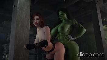 She-hulk dicks widow down