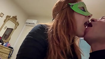 Red Head Tongue Kissing And Sucking ( short version.Complete On Premium ) )