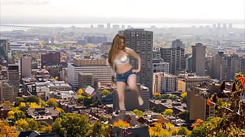 giantess velvets and her friend in the city xxx