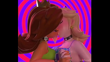 Daisy &_ Rosalina Kissing