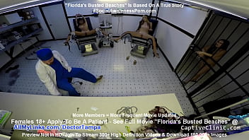 "Floridas Busted Beaches" Asia Perez Little Mina & Ami Rogue Arrested & Get Strip Search & Gyno Exam By Doctor Tampa On Way To Florida Beach BondageClinic.com