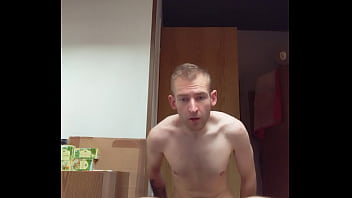 Amateur guy play with his huge meat