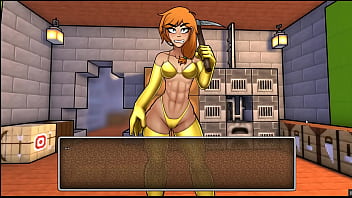 HornyCraft [Minecraft Parody Hentai game PornPlay ] Ep.1 a sexy gold bikini armor for Alex