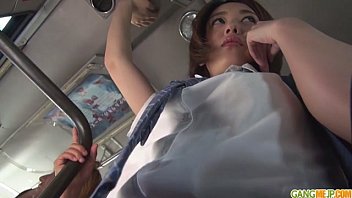 Schoolgirl Yuna Satsuki asian blowjob and public fuck