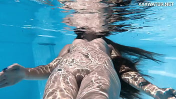 Sensational Hungarian Babe in Poolside Swim Session