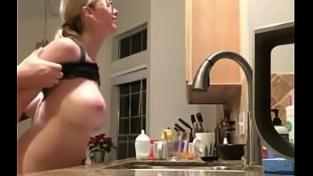 neighbor blonde wife with big boobs