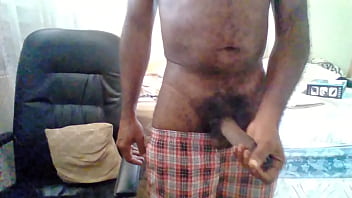 Hairy Jamaican man Wanking off. Must See!!!