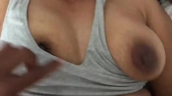 Indian Desi Angel Rose jiggling tits during fuck