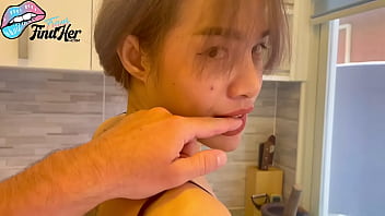 Asian Ladyboy Housewife Fucked in the Kitchen