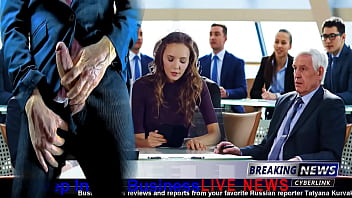Multiple Orgasms During Live Business News